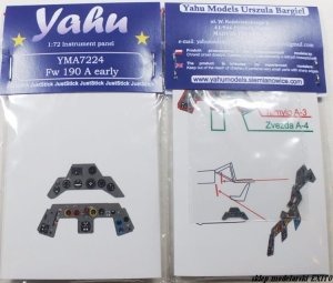 YAHU YMA7224 - 1:72 Fw 190 A early tablica przyrządów