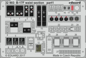 EDUARD 32903 - 1:32 B-17F waist section