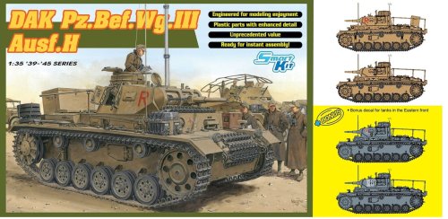 Przejdź do produktu DRAGON 6901 - 1:35 DAK Pz.Bef.Wg III Ausf.H