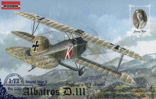 Przejdź do produktu RODEN 030 - 1:72 Albatros D.III oeffag s.153