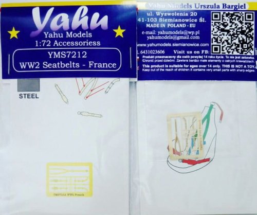Przejdź do produktu YAHU YMS7212 - 1:72 WW2 France pasy fototrawione