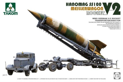 Przejdź do produktu TAKOM 5001 - 1:72 Hanomag SS100 V-2 Rocket Transporter / Erector