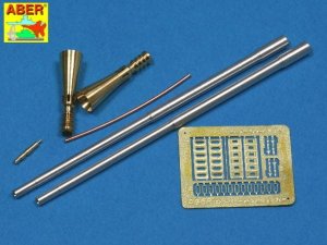 Aber 35L-100 - 1:35 Zestaw luf 5,5cm Rheinmetall Geraet 58 do niemieckiego czołgu E-50 Flakpanzer