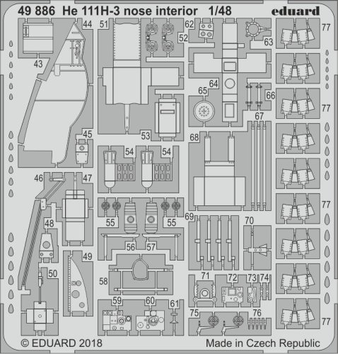 Przejdź do produktu EDUARD 49886 - 1:48 He 111H-3 nose interior