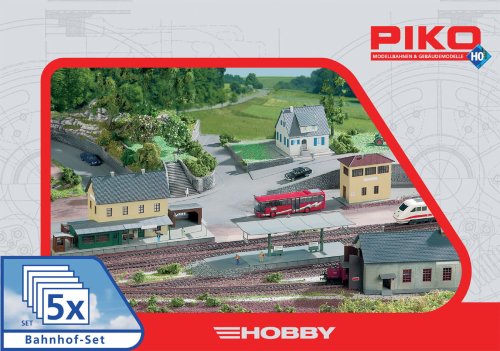 Przejdź do produktu PIKO 61923 H0 - Zestaw 5 budynków dworcowych