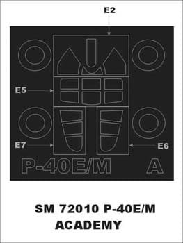 Przejdź do produktu MONTEX SM72010 - 1:72 CurtissP-40 E/M