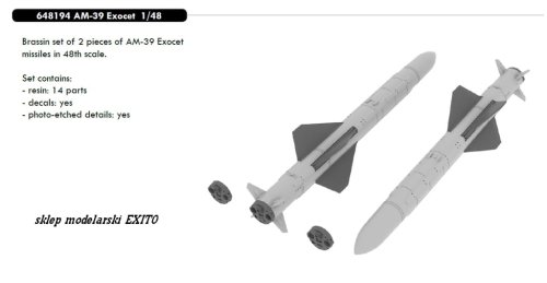 Przejdź do produktu EDUARD 648194 - 1:48 AM-39 Exocet