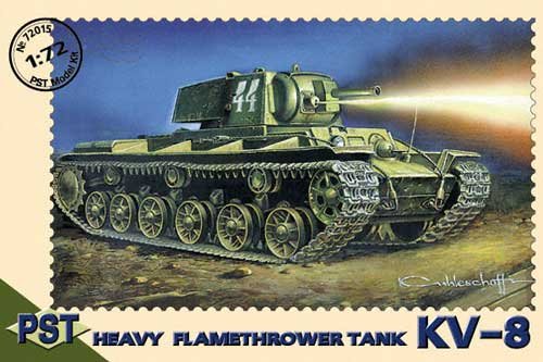 Przejdź do produktu PST 72015 - 1:72 KV-8 Heavy Flame-thrower Tank