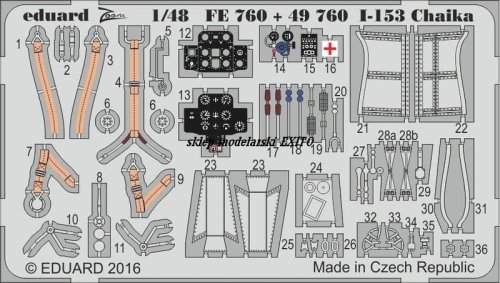 Przejdź do produktu EDUARD FE760 - 1:48 I-153 Chaika