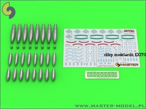 MASTER AM-24-013 - 1:24 Dodatkowe typy głowic dla brytyjskich rakiet RP-3
