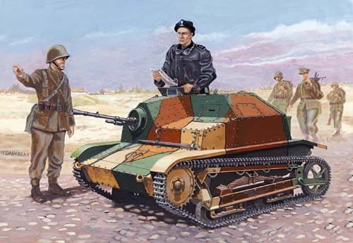 Przejdź do produktu MIRAGE 354013 - 1:35 Tankietka TKS-B (dwie wersje)