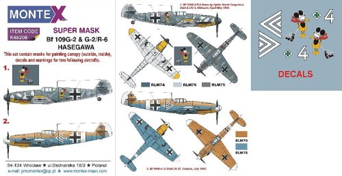 Przejdź do produktu MONTEX K48208 - 1:48 Messerschmitt Bf 109G-2 & G-2/R-6