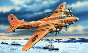 AMODEL 72155 - 1:72 Petlyakov Pe-8 Polar Aviation