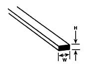 Przejdź do produktu PLASTRUCT 90718 - Profil płaski 0,3 mm x 4,8 mm x 250 mm