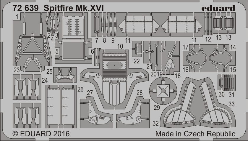Przejdź do produktu EDUARD 72639 - 1:72 Spitfire Mk.XVI