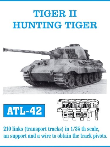 Przejdź do produktu Friulmodel ATL-042 - 1:35 Metalowe gąsienice Tiger II / Hunting Tiger