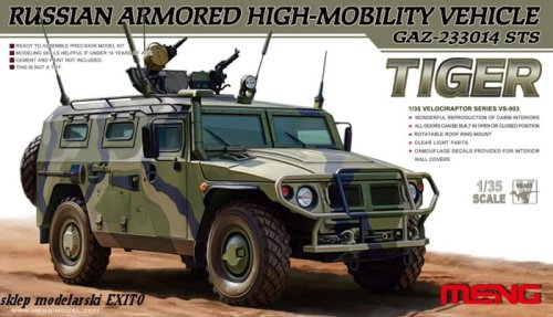 Przejdź do produktu MENG MODEL VS003 - 1:35 Russian Armored High-Mobility Vehicle GAZ-233014 STS Tiger