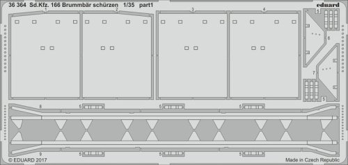 Przejdź do produktu EDUARD 36364 - 1:35 Sd.Kfz. 166 Brummbar schurzen