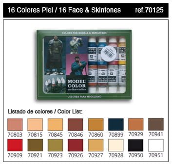 Przejdź do produktu VALLEJO 70125 - Face & Skintones - Model Color Set