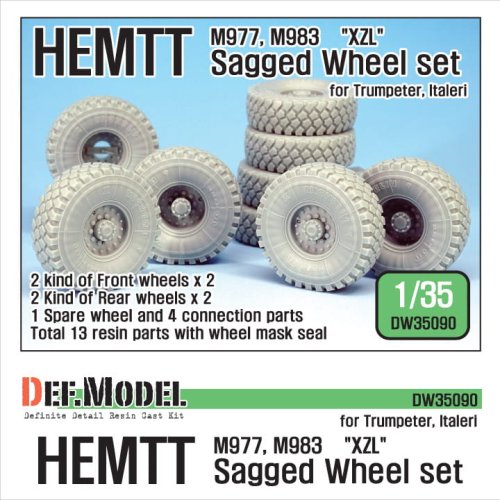 Przejdź do produktu DEF MODEL DW35090 - 1:35 US HEMTT M977 M983 XZL Sagged Wheel set
