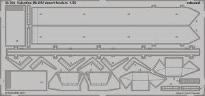 EDUARD 36360 - 1:35 Valentine Mk.II/IV desert fenders
