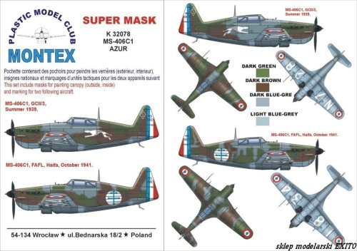 Przejdź do produktu MONTEX K32078 - 1:32 MS.406 France