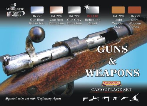 Przejdź do produktu LIFECOLOR CS 26 - Guns & Weapons - Special Colour Set with Reflecting Agent