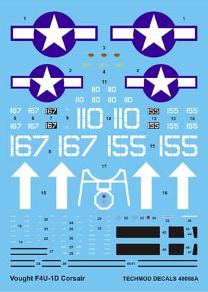 Przejdź do produktu TECHMOD 48068 - 1:48 Vought F4U-1D Corsair w/mask