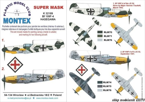 Przejdź do produktu MONTEX K32189 - 1:32 Messerschmitt Bf 109F-4