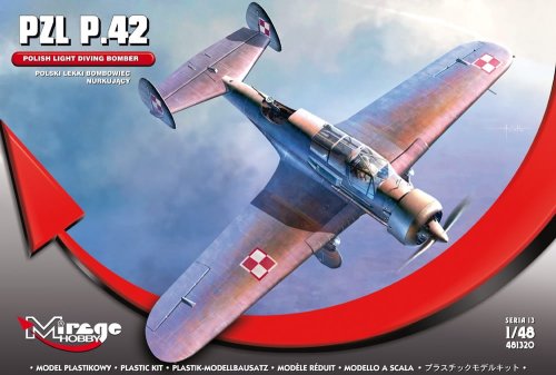 Przejdź do produktu MIRAGE 481320 - 1:48 PZL P.42 Polish Light Diving Bomber