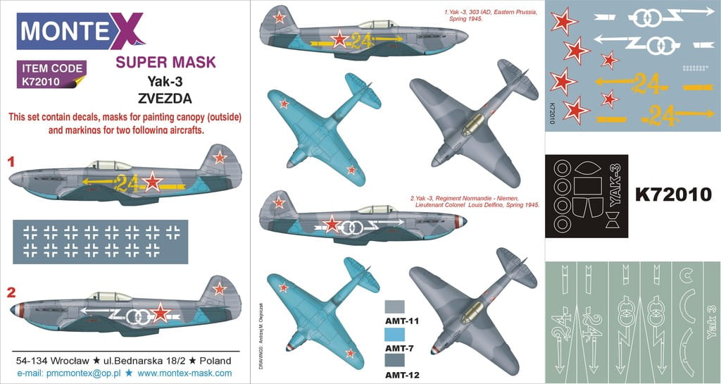 Przejdź do produktu MONTEX K72010 - 1:72 Yak-3