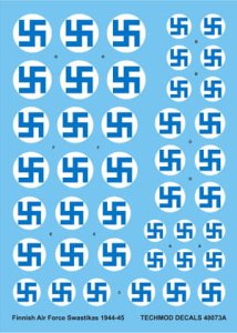 TECHMOD 48073 - 1:48 Finnish Air Force Swastikas and Serials 1934-45
