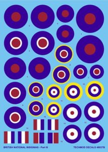 TECHMOD 48037 - 1:48 British National Insignias III