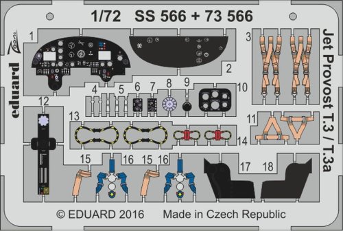 Przejdź do produktu EDUARD SS566 - 1:72 Jet Provost T.3 / T.3a