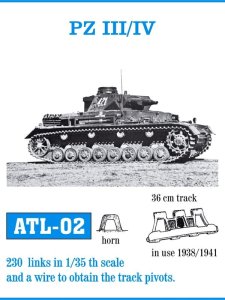 Friulmodel ATL-002 - 1:35 Metalowe gąsienice Pz.Kpfw.III / IV 1938-1941