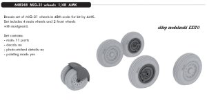 EDUARD 648248 - 1:48 MiG-31 wheels