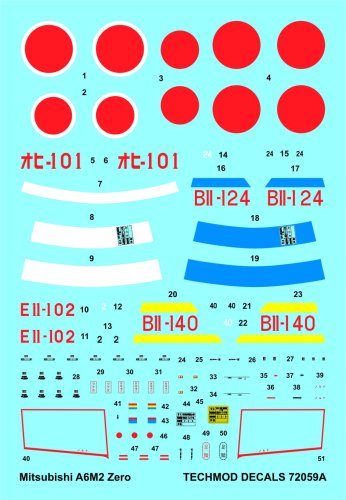 Przejdź do produktu TECHMOD 72059 - 1:72 Mitsubishi A6M2 Zero