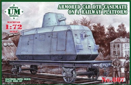 Przejdź do produktu UNIMODELS UM-MT 667 - 1:72 Armored Car DTR - Casemate on a Railway Platform