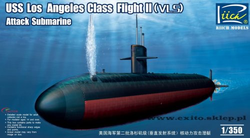 Przejdź do produktu RIICH MODELS 28006 - 1:350 USS Los Angeles Class Flight II (VLS) Attack Submarine