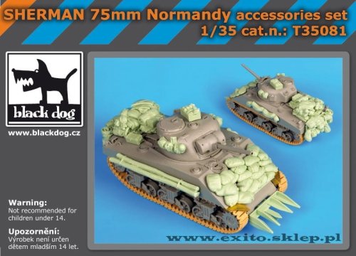 Przejdź do produktu BLACK DOG T35081 - 1:35 Sherman 75mm Normandy accessories set