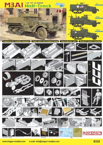 Przejdź do produktu DRAGON 6332 - 1:35 M3A1 Half-Track 3in1