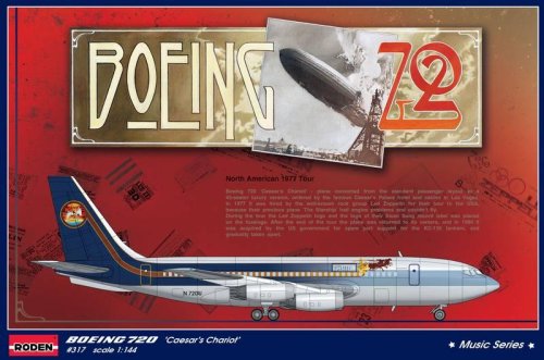 Przejdź do produktu RODEN 317 - 1:144 Boeing 720 Caesar's Chariot - Led Zeppelin North American Tour, Summer 1977