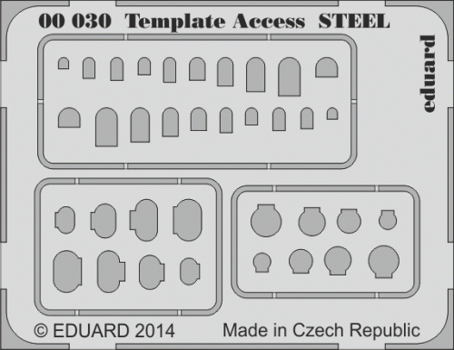 Przejdź do produktu EDUARD 00030 - Szablony fototrawione, stalowe - luki inspekcyjne