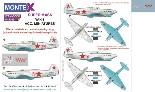 Przejdź do produktu MONTEX K48359 - 1:48 Yak-1