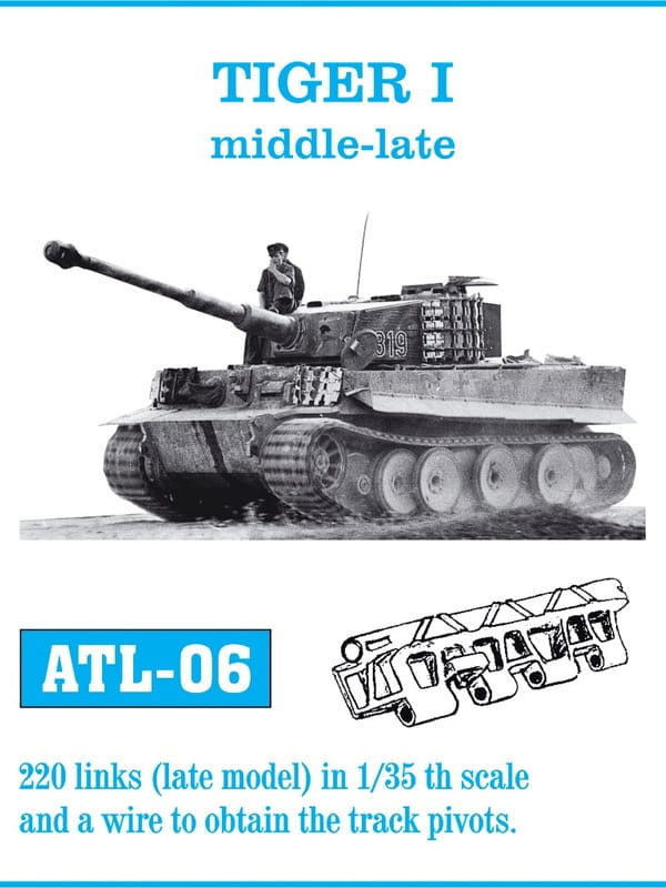 Przejdź do produktu Friulmodel ATL-006 - 1:35 Metalowe gąsienice Tiger I middle-late