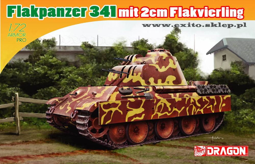 Przejdź do produktu DRAGON 7487 - 1:72 Flakpanzer 341 mit 2cm Flakvierling