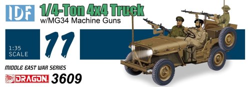 Przejdź do produktu DRAGON 3609 - 1:35 IDF 1/4-Ton 4x4 Truck w/MG34 Machine Guns