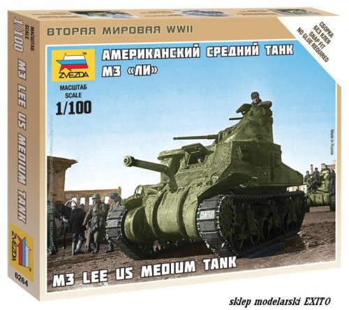 Przejdź do produktu ZVEZDA 6264 - 1:100 M3 Lee US Medium Tank