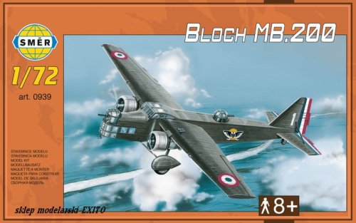 Przejdź do produktu SMER 0939 - 1:72 Bloch MB.200
