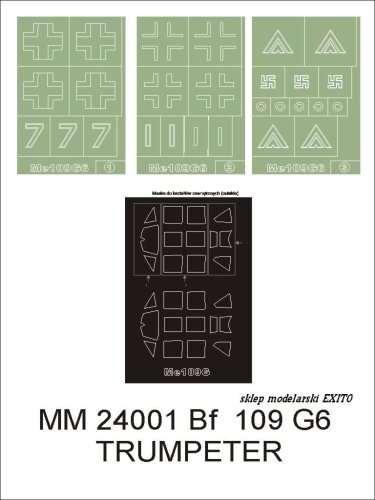 Przejdź do produktu MONTEX MM24001 - 1:24 Messerschmitt Bf-109 G-6